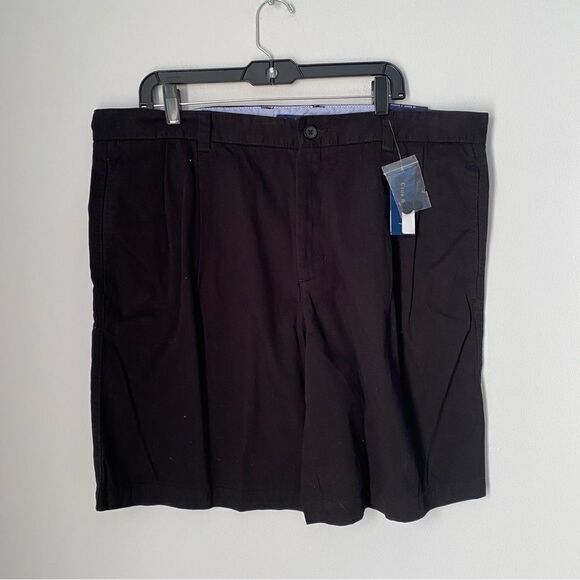 Club Room Men’s Pleated Front Chino Shorts Black size 38 - Picture 1 of 3